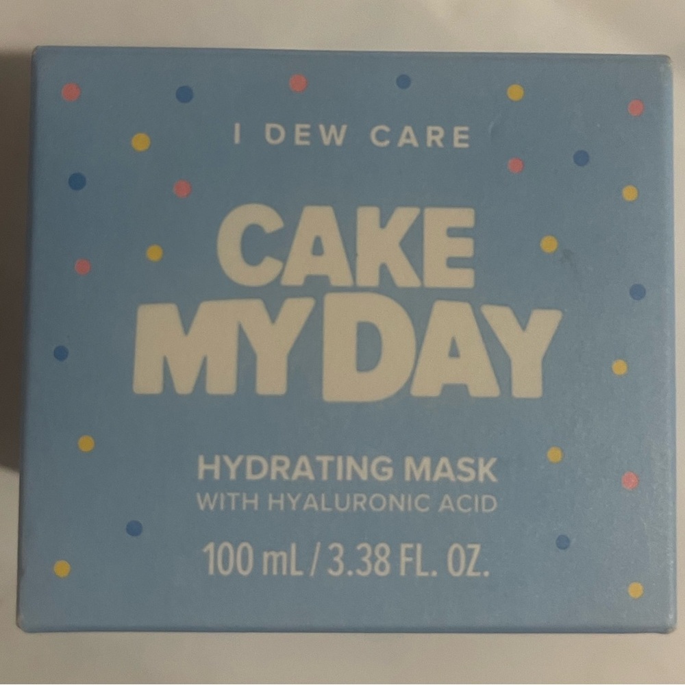 NIB CAKE MYDAY I DEW CARE HYDRATING MASK WITH HYALURONIC ACID 3.38oz